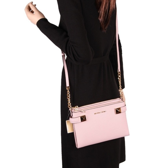 Michael Kors Karla EW Leather Crossbody Blossom - Picture 4 of 4